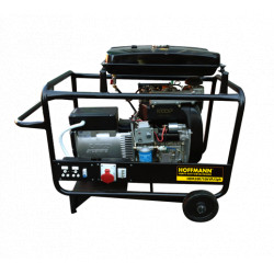 Diesel driven 10 KVA  single phase genset.  Trolley mounted.  Electric start, without AVR