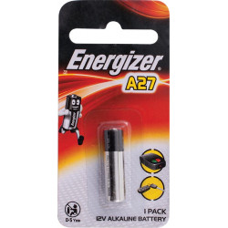 ENERGIZER 12V ALKALINE BATTERY 1 PACK:  A27 (MOQ12)