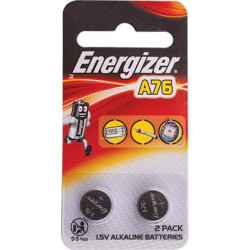 ENERGIZER A76 LR44 1.5V ALKALINE BATTERY 2 PACK (MOQ 12) COIN