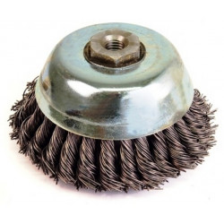 WIRE CUP BRUSH WERNER 140X14X2MM KNOTTED
