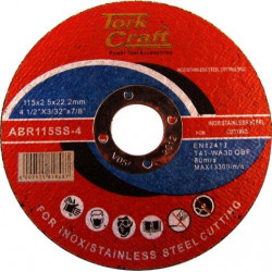 CUTTING DISC STAINLESS STEEL 115 X 2.5 X 22.22MM