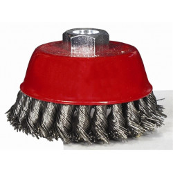 WIRE CUP BRUSH TWISTED 100MMXM14 BLISTER