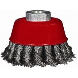 WIRE CUP BRUSH TWISTED 80MM X M14 BLISTER