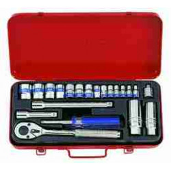 SOCKET SET COMBINATION 1/4`` AND 3/8``DR 21PC