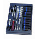 SOCKET SET COMBINATION 40PC 1/2``DR STD AND IMPACT