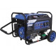 Genetech Power 7.5Kw Petrol Generator Electric Start / Wheels + Handles Blue