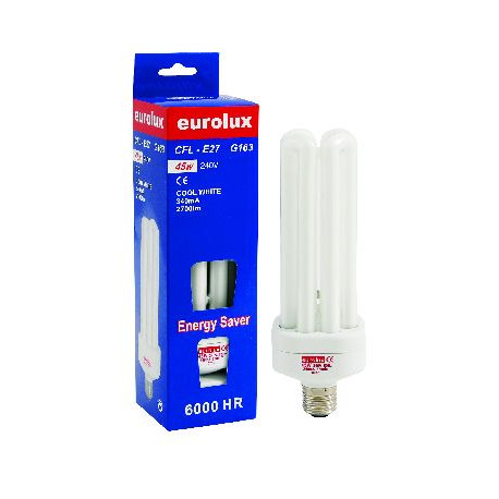 EUROLUX LAMP CFL 45W 4U E27 CW